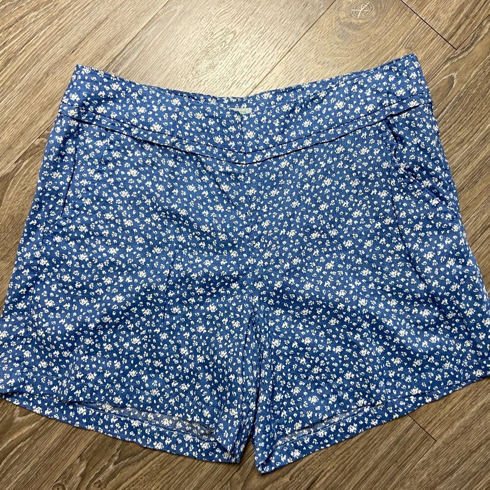 NWOT Stile Benetton Pure Linen Cute Shorts Sz 12